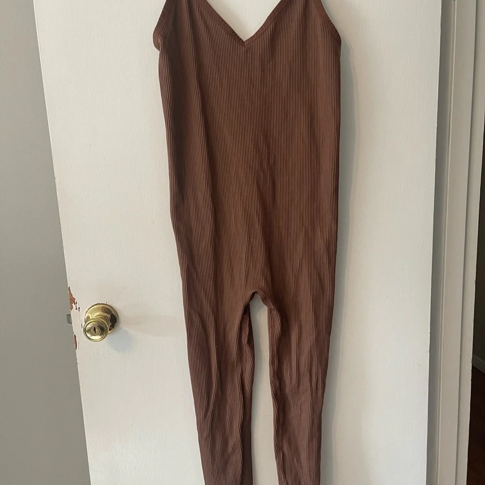 Colsie Chocolate Ribbed Top - Picture 1 of 3
